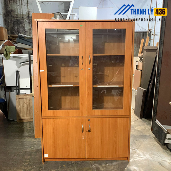 Tủ Hồ Sơ Gỗ Cửa Kính 2 Cánh Cũ Đẹp tu-ho-so-cu-2-canh-kinh-1 Tủ Hồ Sơ Gỗ Cửa Kính 2 Cánh Cũ Đẹp